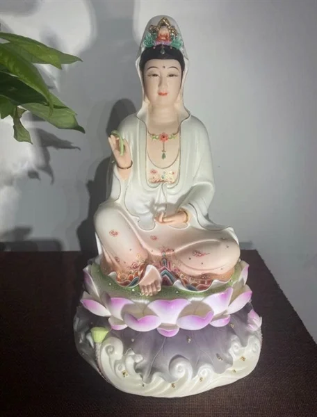 phật bà đế sóng 40cm hồng tím n1