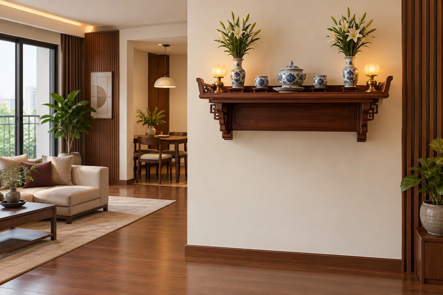Phối cảnh minh họa: Gọn trong căn hộ