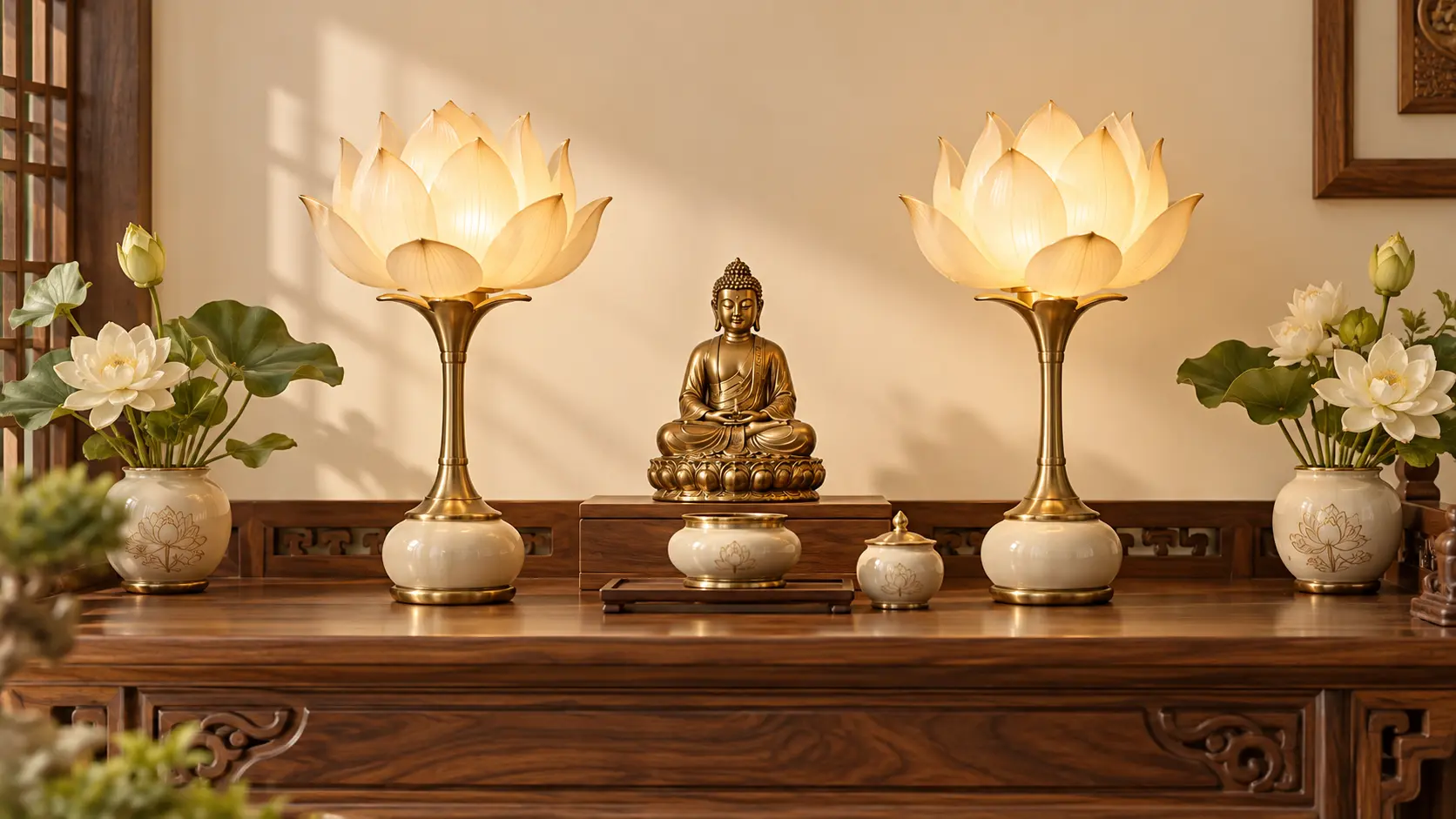 Phối cảnh minh họa cho Chọn đèn thờ tại Quảng Ninh: tỷ lệ, ánh sáng và thông tin điện cần hỏi
